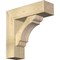 Ekena Millwork Olympic Block Rough Sawn Bracket w/ Offset Brace, Douglas Fir, 8"W x 26"D x 26"H BKT0806X26X26OLY05RDF - alternate 1